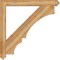 Ekena Millwork Balboa Arts & Crafts Rough Sawn Bracket, Western Red Cedar, 4"W x 42"D x 42"H BKT04X42X42BOA03RWR - alternate 3
